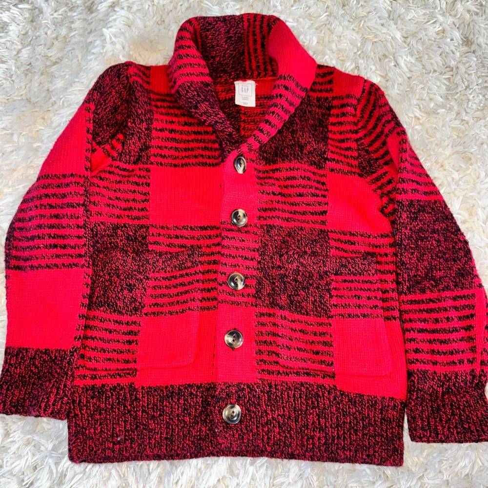 Gap Button Up Sweater Boys